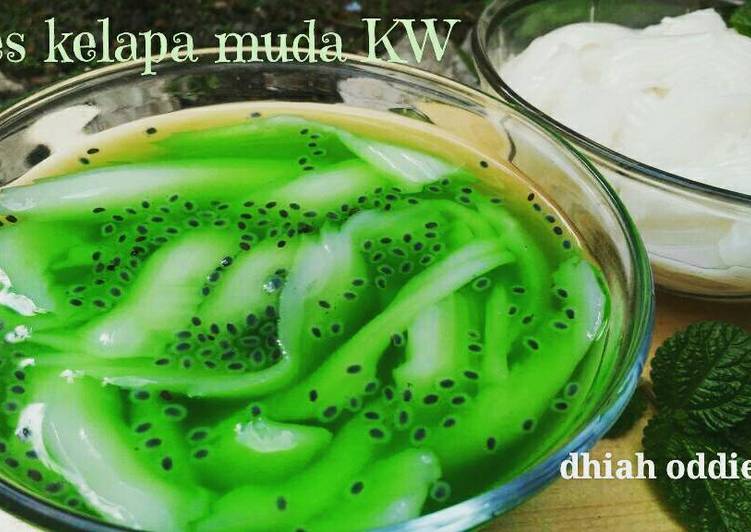 resep makanan Es Kelapa Muda KW