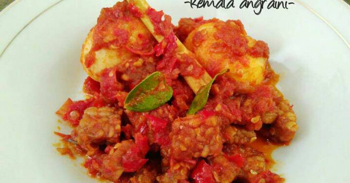  Resep  Tempe Telur  Sambal  Daun Jeruk oleh Kemala Angraini 