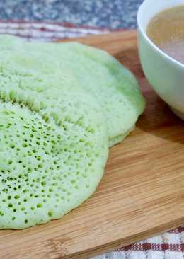 Serabi pandan kuah kinca