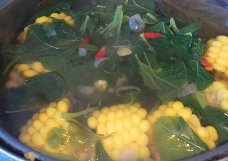 Resep Sayur bayam jagung manis Kiriman dari DESY WINARTI