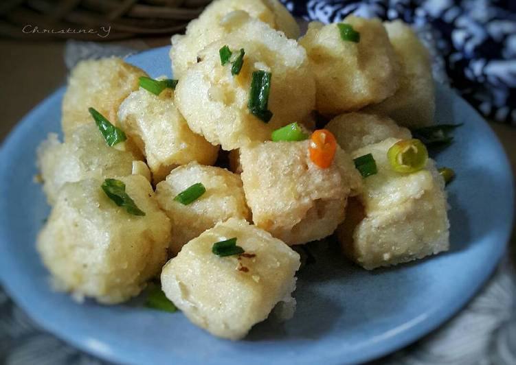 resep lengkap untuk Tahu Cabe Garam