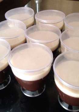 Silky Puding Cokelat fla Vanilla ala KFC