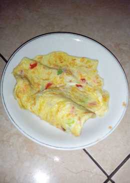 Omlet telur keju & wortel