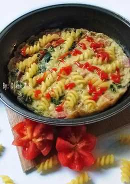 Cheese Omelet Macaroni #pr_pasta