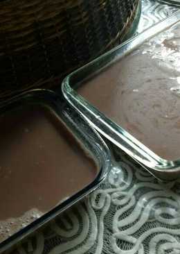 Puding coklat fla putih