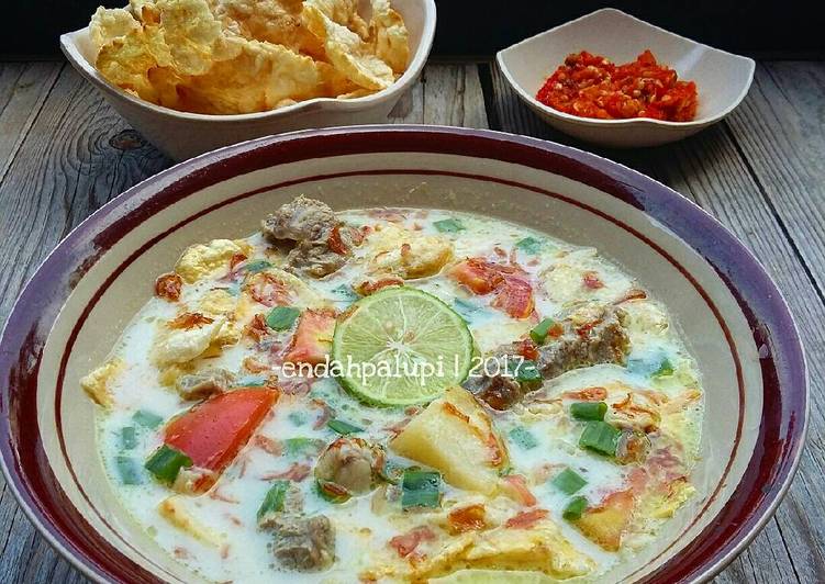 bahan dan cara membuat Soto Betawi