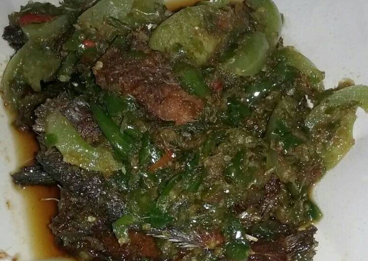 resep Ikan Asin Sepat Cabe Ijo