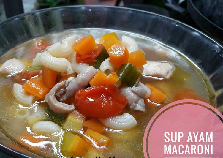 gambar untuk resep makanan Sup ayam macaroni