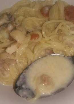 Spaghetti Kuah Susu Simple Sehat