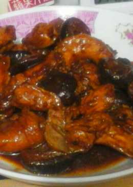 Ayam masak jamur kering