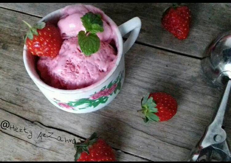 Resep Es Krim Ekonomis??"No ribet" Dari Hezty AzZahra