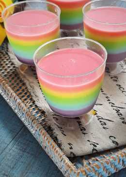 Rainbow pudding