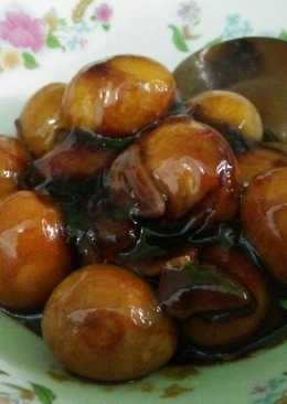 Telur puyuh kecap saori