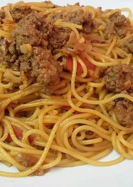 Spaghetti Semur Daging Giling