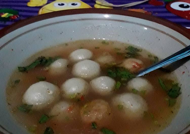 bahan dan cara membuat Bakso Aci Isi Bumbu Sinti