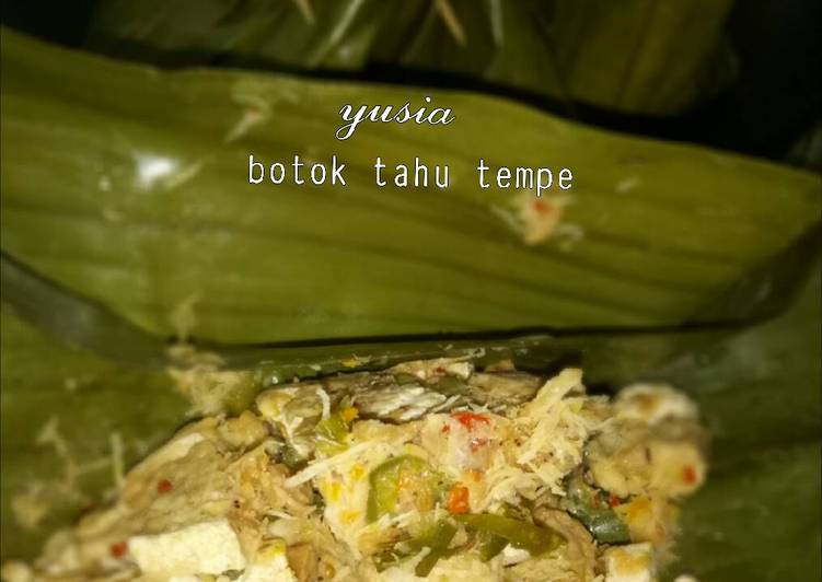 Resep Botok tahu tempe Kiriman dari Yusia