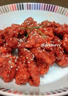 Kulit Ayam Crispy Saus Gochujang