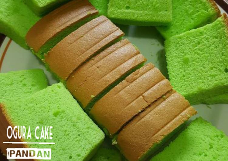 resep Ogura Cake Pandan Super soft Moist yg wajib dicoba ??