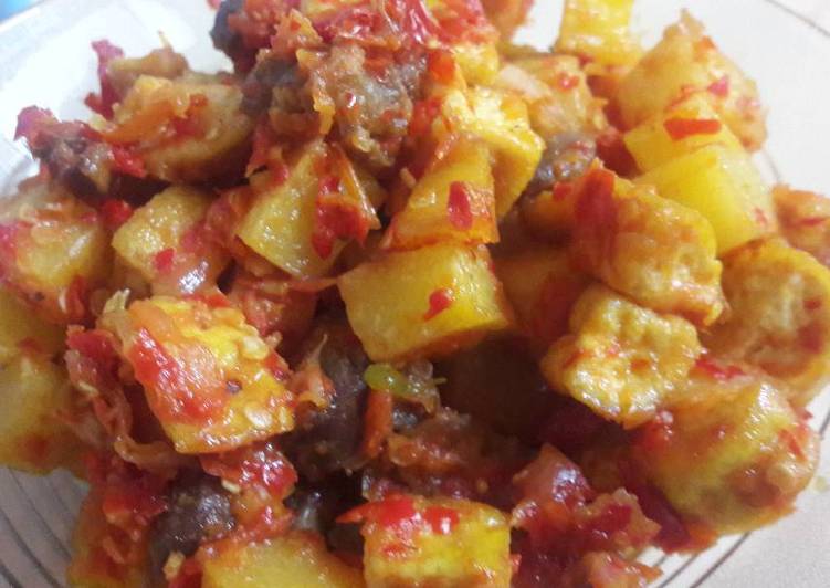 Resep Ampela kentang tahu balado By Rizky Adelia