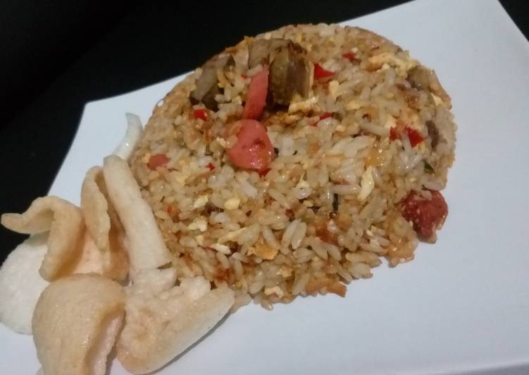 cara membuat Nasi Goreng Kencur dan Rebon