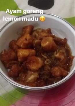 Ayam goreng madu lemon sederhana