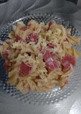 Makaroni carbonara sederhana