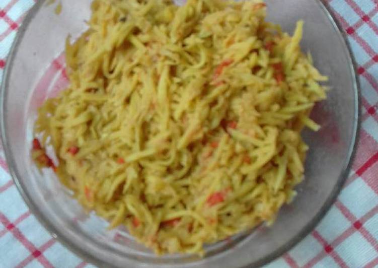 resep makanan Sambal mangga pedas (bugis : gammi' pao)