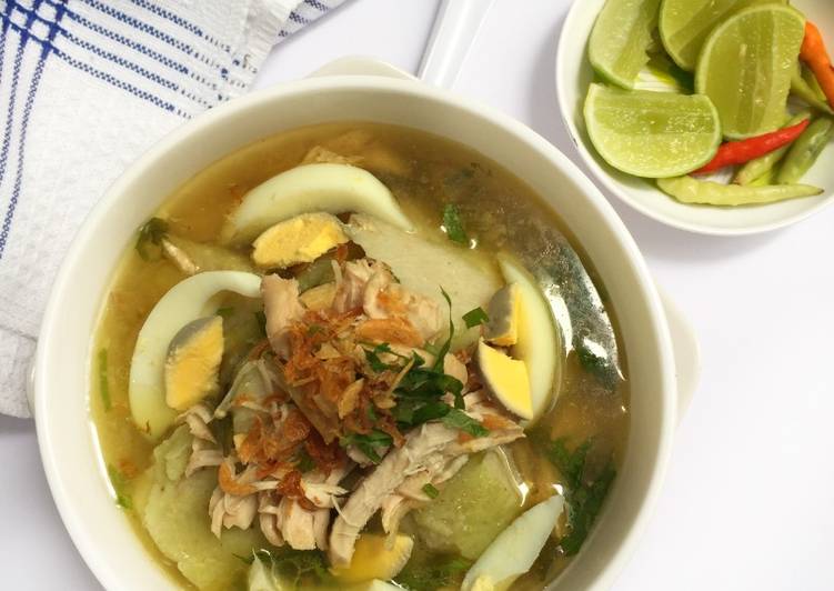 bahan dan cara membuat Soto Banjar