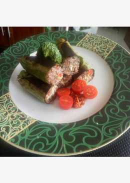 Nasi bakar merah tongkol