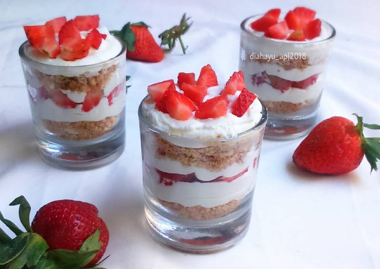 resep Strawberry cheese cake