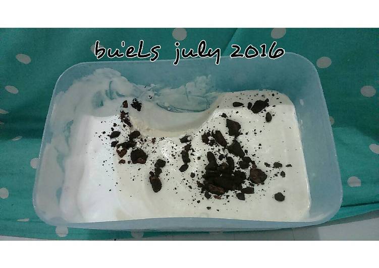 Resep Ice Cream Capucino Oreo nyess lembut pisan Dari reny_ell