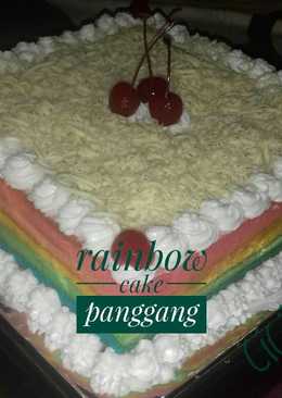 Rainbow cake panggang