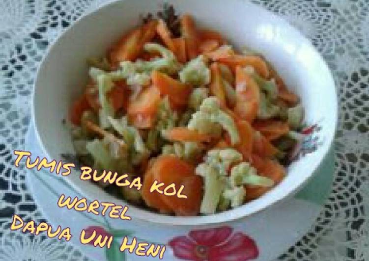 resep makanan Tumis bunga kol wortel