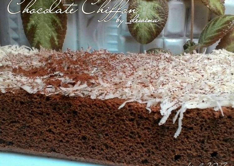 resep Chiffon Coklat