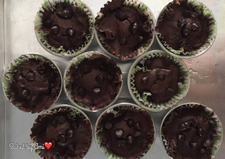 bahan dan cara membuat Cupcake brownies