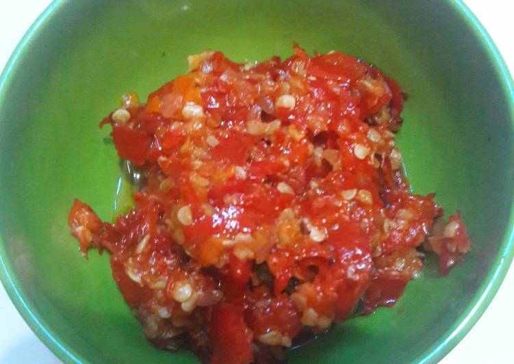 resep lengkap untuk Sambal Bawang