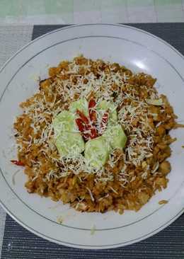 Nasi Goreng Ikan Keju Pedas Praktis