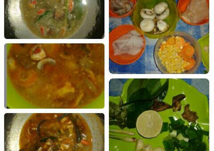 bahan dan cara membuat Tomyum yumy ala bunda kenzie