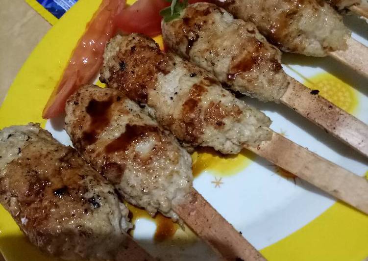 Sate buntel stik es krim foto resep utama