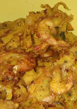 Gimbal udang (peyek udang)