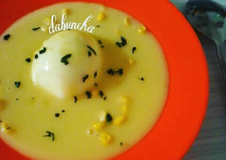 cara membuat Yellow Corn Cream Soup