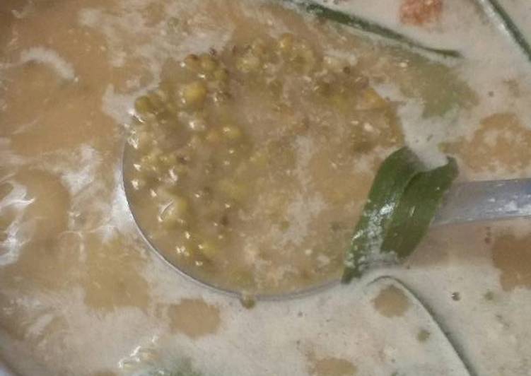 bahan dan cara membuat Bubur kacang hijau