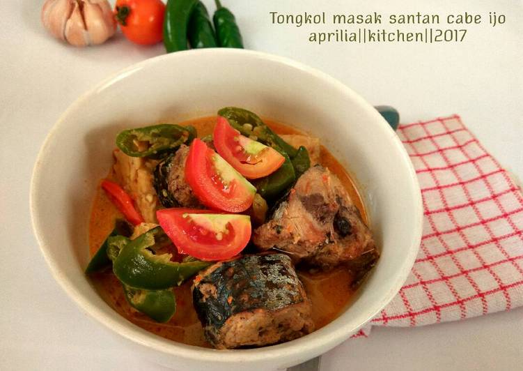 gambar untuk cara membuat Tongkol masak santan cabe ijo