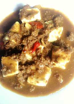 Tahu kukus siram daging