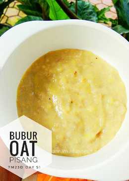 Bubur oat pisang keju