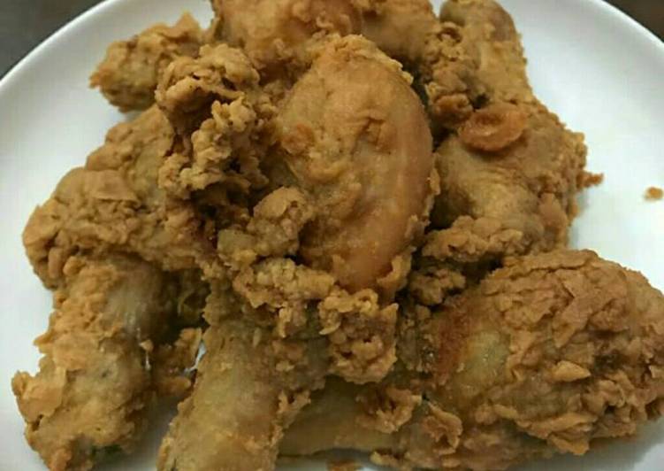 gambar untuk resep makanan Ayam goreng tepung ala KFC