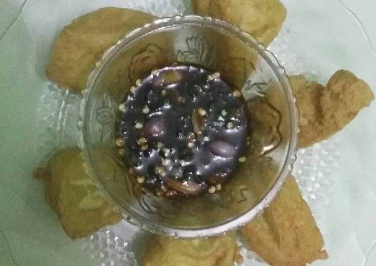 cara membuat Tahu goreng sambel kecap