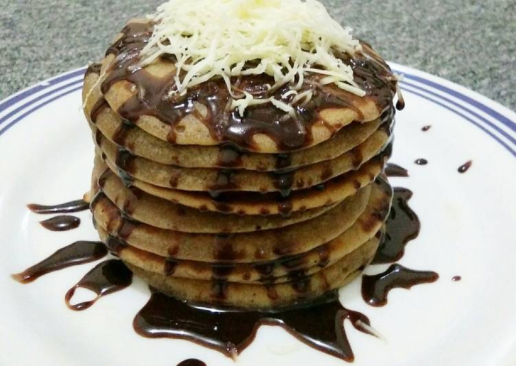 Resep Pancake Coklat with Selai Homemade By Indah Triwiartuti