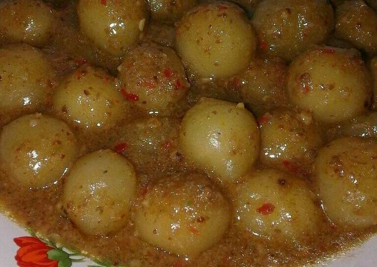 gambar untuk cara membuat Cilok bumbu kacang,... ????