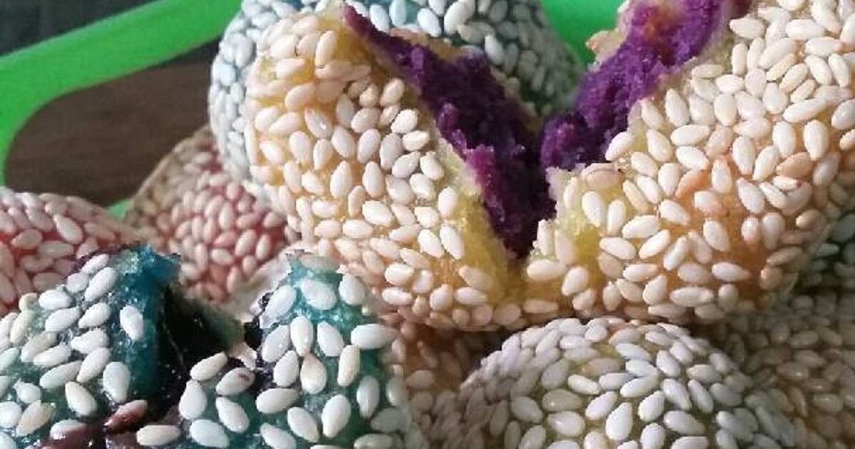 Resep Rainbow Onde-Onde